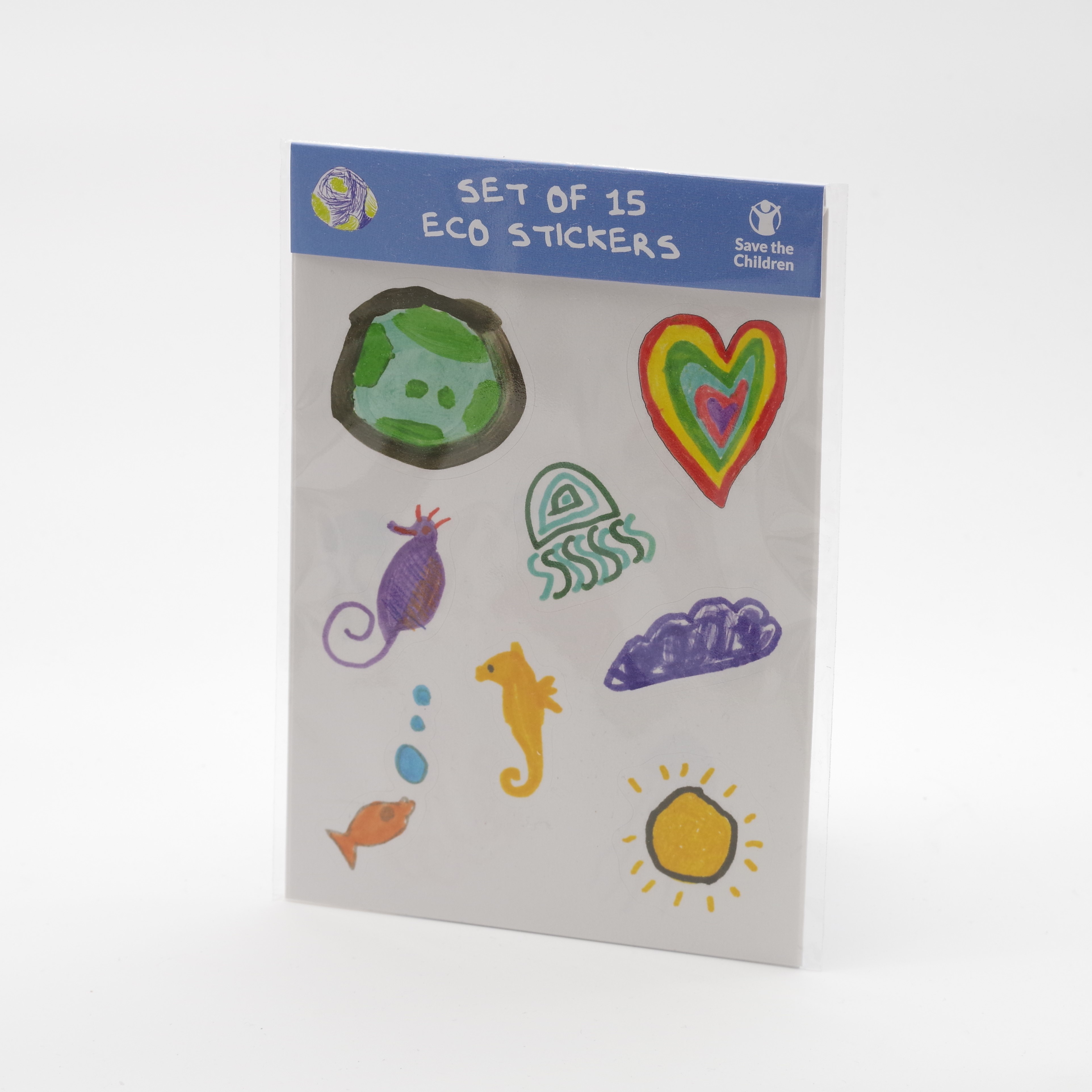 Eco-friendly stickers, Set of 15