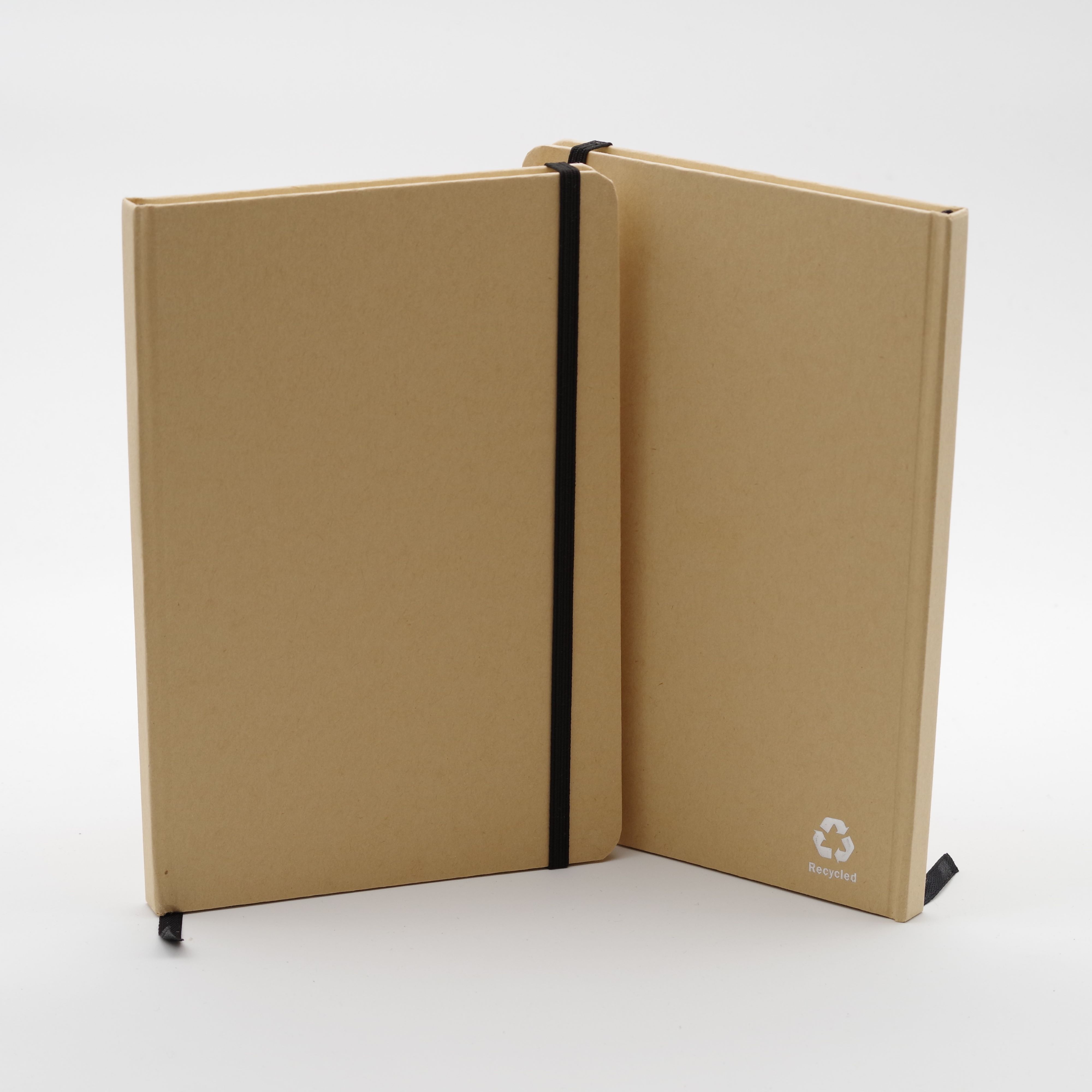 A5 Kraft recycled paper journal - single colour logo.