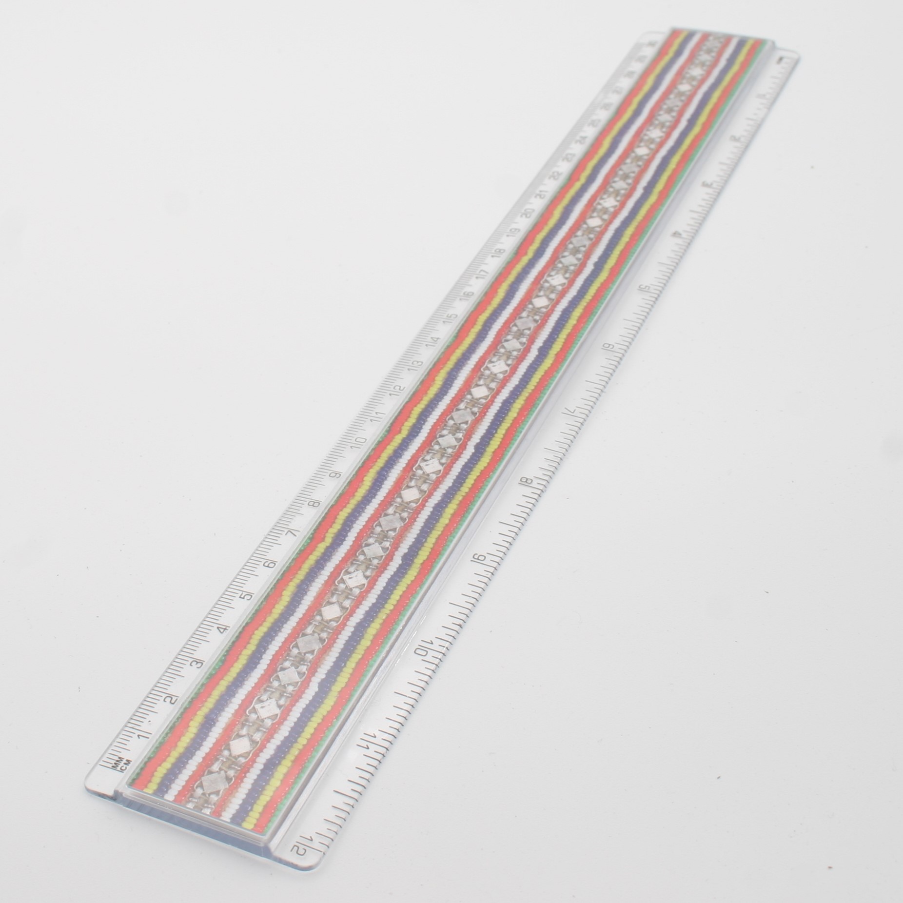 Ruler, 30 cm, printed inlay