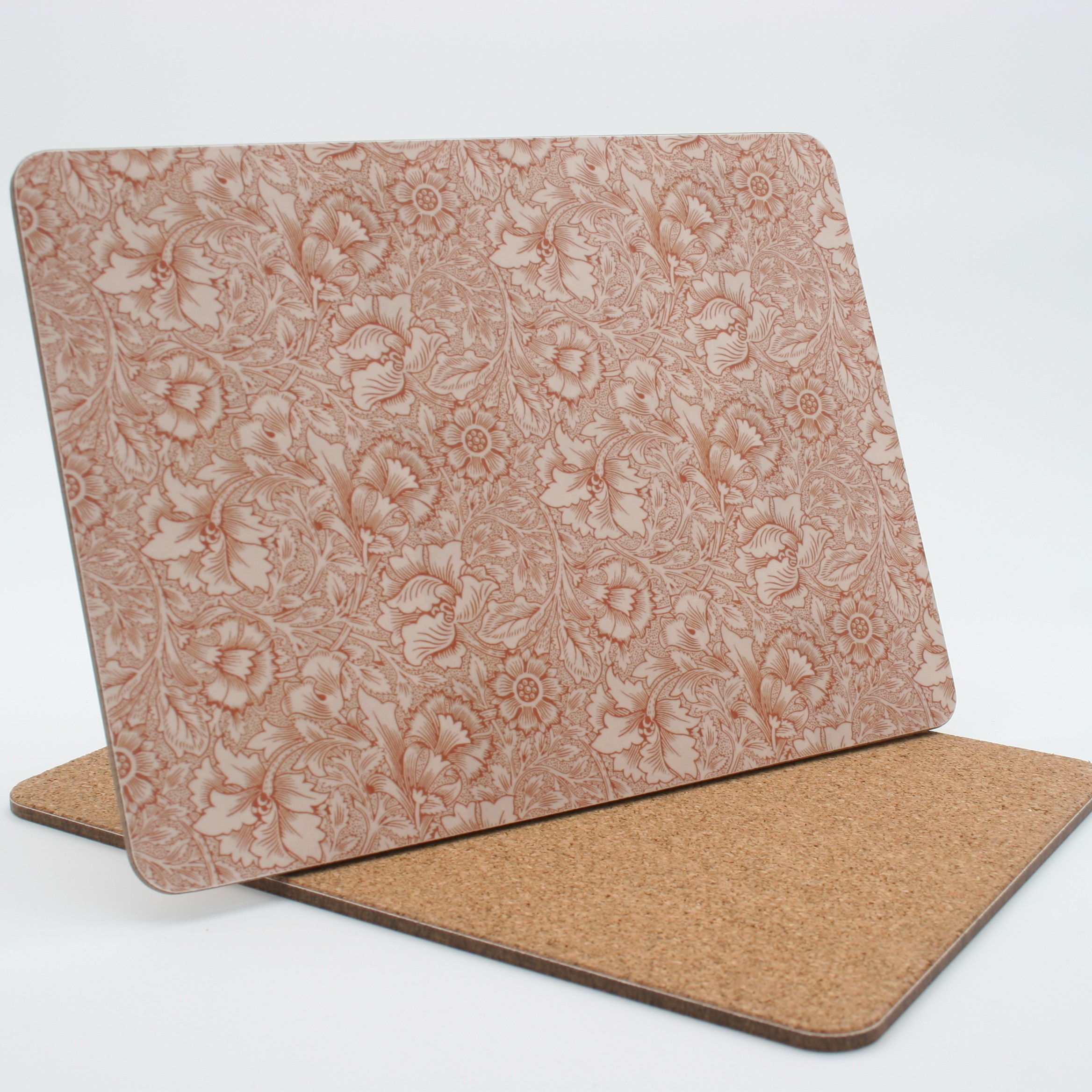 Placemat. 288x210mm, Melamine, cork backed.