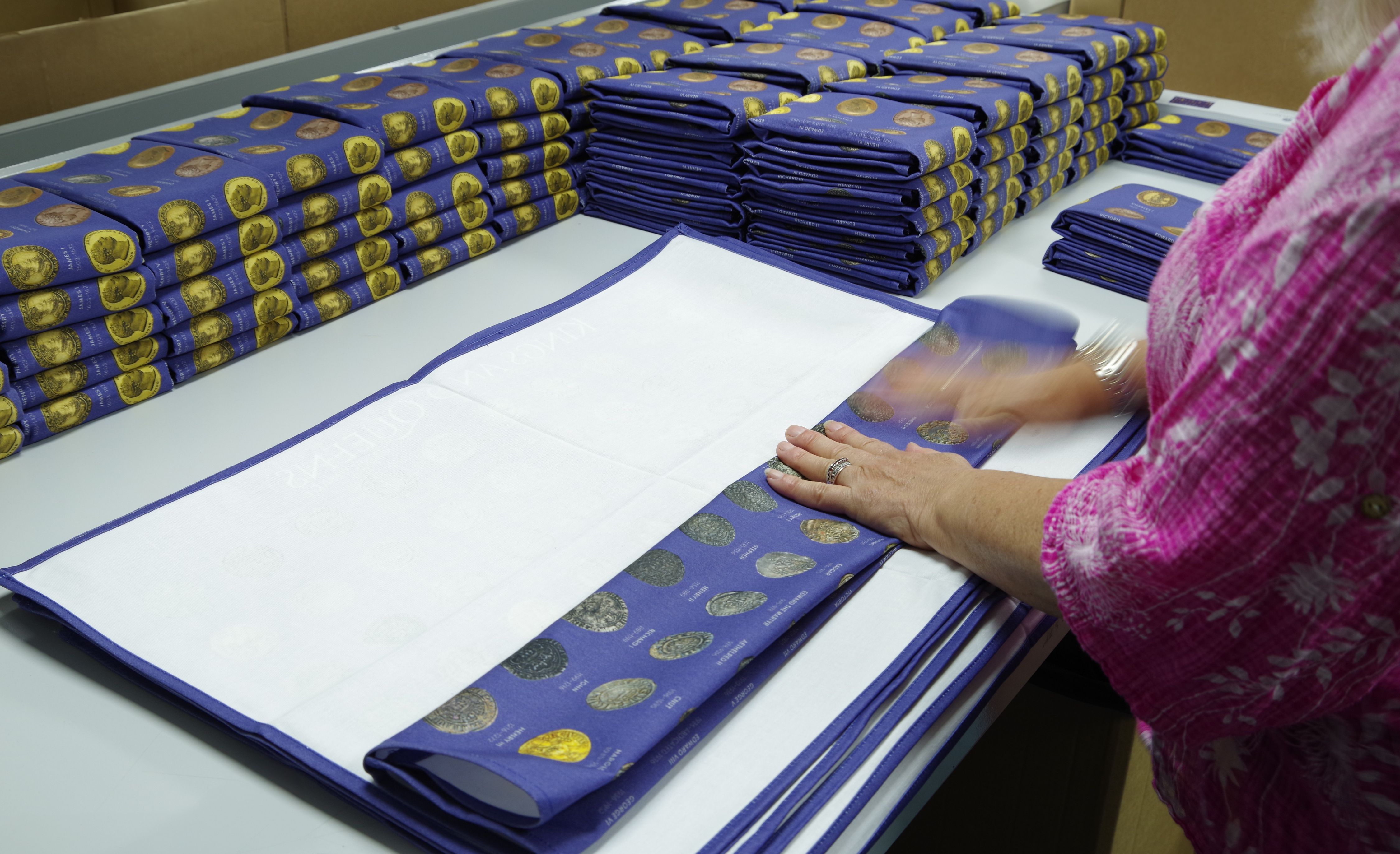 Bespoke tea towel folding