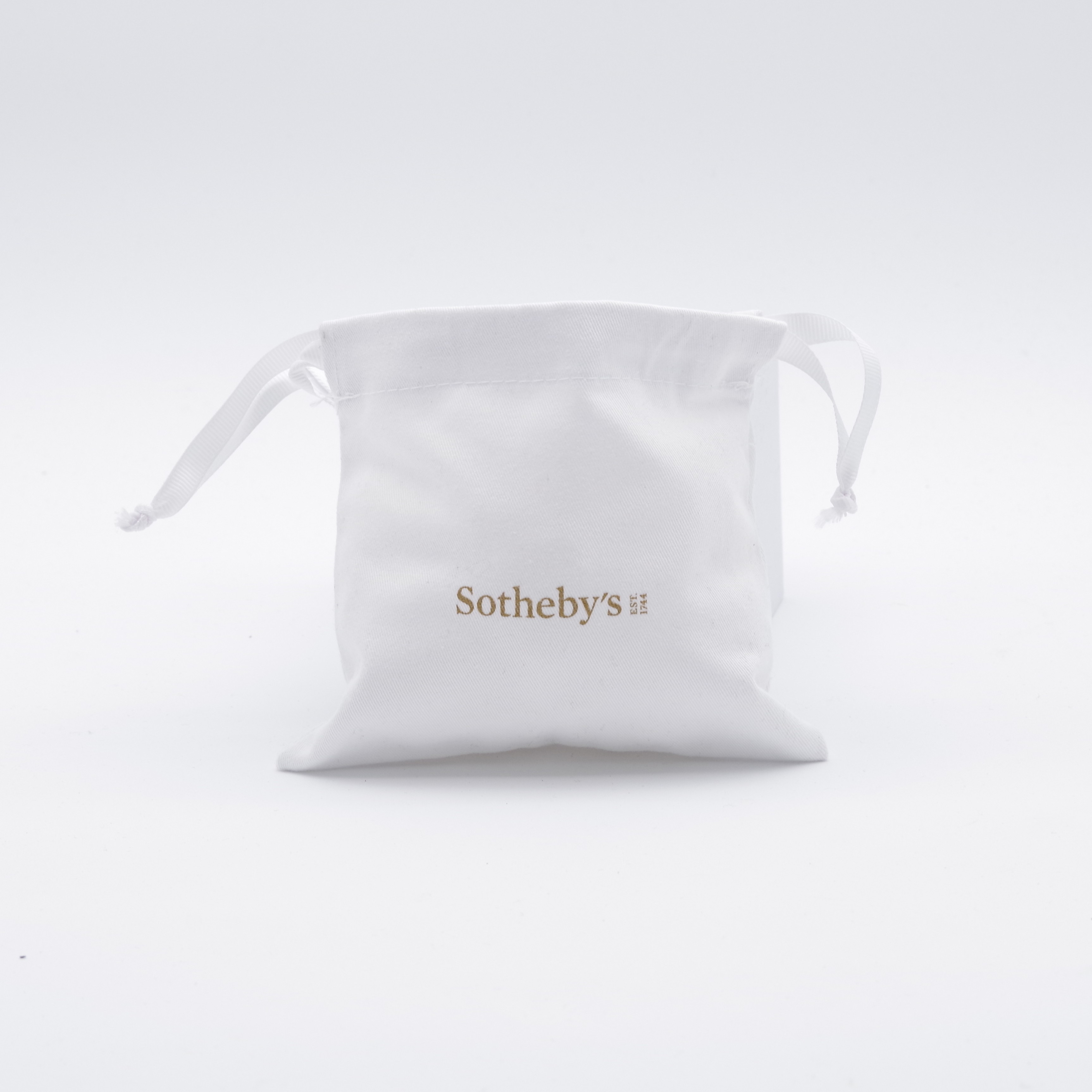 Small Cotton Drawstring Bag, 14x13cm