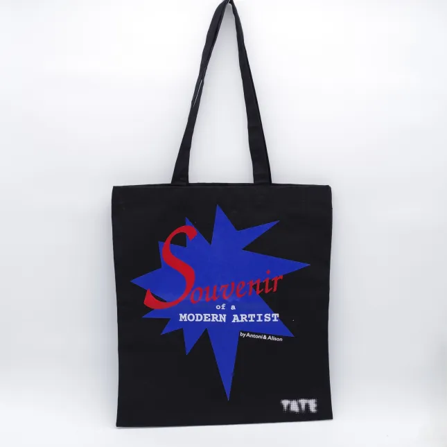 Bag, Shopper, 380x420mm, 5oz Black Cotton,