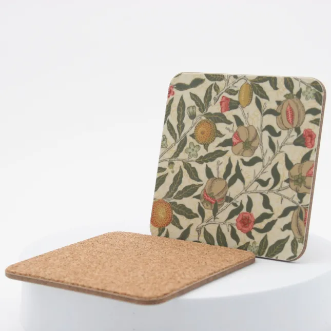 Coaster, 100mm x100mm, cork backed 